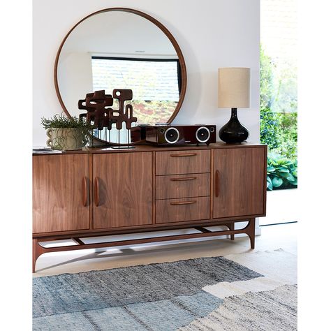 Ikea Stockholm, Chest Drawer, Walnut Sideboard, Wood Statues, Large Sideboard, Oak Sideboard, Mobile Bar, Walnut Veneer, Ferm Living