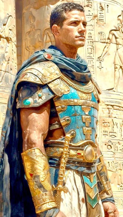 Leaning Against A Wall Reference, Egyptian Warrior Art, Egyptian Man, Egyptian Warrior, Egypt Concept Art, Roman Warriors, Greek Warrior, Dungeons And Dragons Classes, Heroic Fantasy