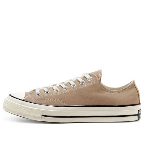 Converse Chuck Taylor 1970s Seasonal Color Nomad Khaki Canvas Shoes/Sneakers Tan Converse, Converse Chuck Taylor 70s, Chuck Taylor 70s, Converse Chuck 70 Low, Chuck Taylor 70, Chuck 70 Low, Converse Low Tops, Men's Converse, Platform Converse