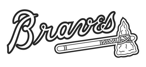 Atlanta Braves Tomahawk, Braves Tomahawk, Atlanta Braves Wallpaper, Baseball Coloring Pages, Atlanta Braves Shirt, Atlanta Braves Logo, Be Brave Tattoo, Braves Logo, Braves Shirts