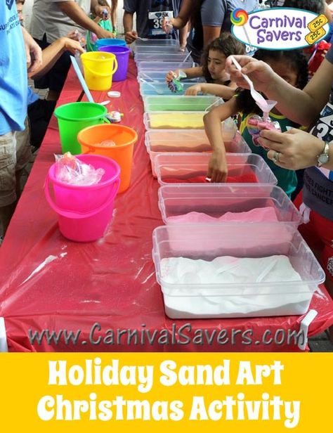 Anytime Sand Art Fun - See the Winter Themed Sand Art Supplies! Carnival Games Ideas, Fall Festival Booth, Fall Festival Ideas, Fall Carnival Games, Fall Festival Activities, Fall Festival Party, Village Games, Carnival Activities, School Fall Festival