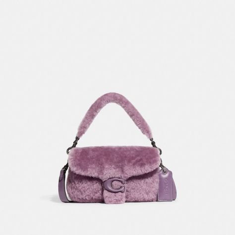 Coach Pillow Tabby, Coach Pillows, Tabby Shoulder Bag, Purple Gift, Purple Bag, Dusty Purple, Signature Hardware, Coach Leather, Leather Care