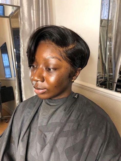 Short Frontal Wig, Short Wig Styles, Short Pixie Wigs, Natural Braided Hairstyles, Box Braids Hairstyles For Black Women, Short Human Hair Wigs, Hair Crush, Braided Hairstyles For Black Women, Relaxed Hair