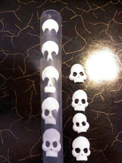 3d Nail Designs Acrylics, Designs On Nails, French Manicure Acrylic Nails, Best Summer Nails, Skull Nail Art, Summer Nails Ideas, 3d Acrylic Nails, Horror Nails, 3d Nail Designs