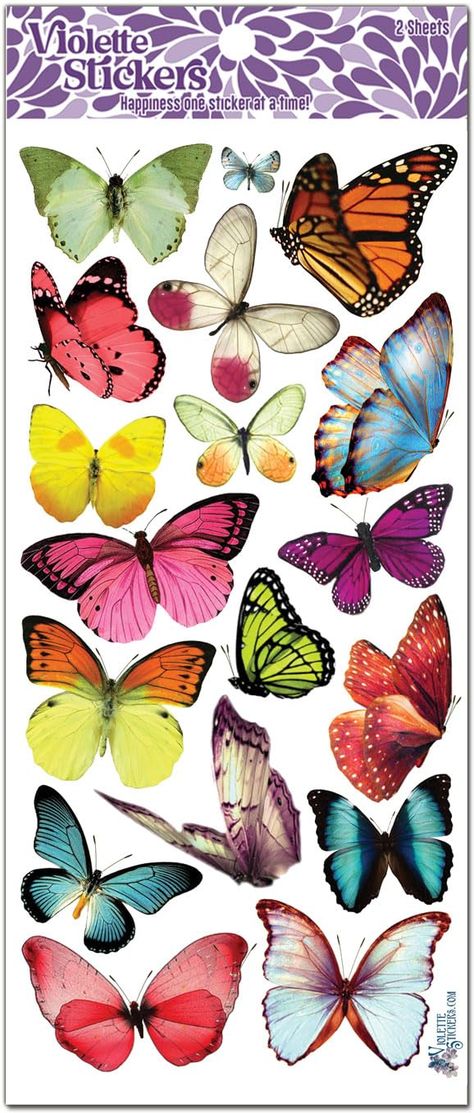 PRICES MAY VARY. 2 Sheets Stickers per package Acid free Perfect for all types of paper crafting Beautiful images from victorian postcards. Wonderful colors and amazing diecut details. 2 sheets per package. Butterflies Stickers, Butterfly Wall Decals, Golf Clothes, Stained Glass Butterfly, Butterfly Images, Caran D'ache, Butterfly Drawing, Butterfly Crafts, Glass Butterfly