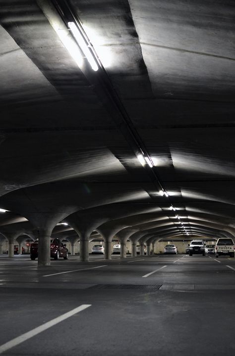 car park Underground Car Park, Dark Royalty, Dark Royalty Aesthetic, Car Parks, University Of Melbourne, Royalty Aesthetic, Light Well, Car Park, Underworld