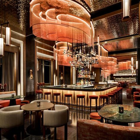 Nobu Restaurant, Rockwell Group, Ultra Luxury, Luxury Restaurant, Hotel Interior Design, Salou, Restaurant Interior Design, Famous Art, Best Interior Design