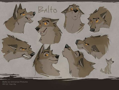 Balto And Jenna, Balto Film, Dog Emotions, Canine Art, Characters Design, Anime Wolf, Wolf Dog, Wolf Art, Dog Drawing