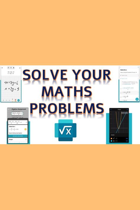 Are you struggling with a math problem? The Microsoft Math Solver App can help with that! Simply use your phone to snap a picture of the problem. Get step-by-step solutions for a variety of problems including arithmetic, algebra, trigonometry, calculus, and statistics. Get help with your homework problems and gain confidence in mastering math! Websites To Solve Math Problems, Sites For Maths Solution, Interesting Math Problems, Sites To Solve Math Problems, Math Solver, Statistics Math, Math Problem Solver, Maths Solutions, Math Problem