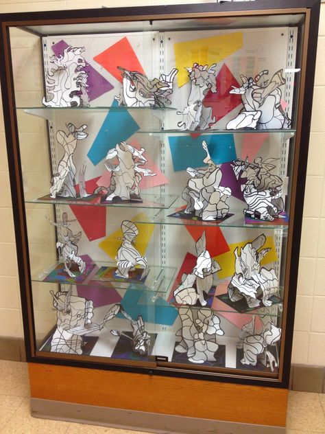 WHAT'S HAPPENING IN THE ART ROOM??: 4th Grade Dubuffet Sculptures 3d Art Projects, Elementary Art Rooms, High School Art Projects, Sculpture Lessons, Arts And Crafts For Teens, 6th Grade Art, 4th Grade Art, 5th Grade Art, 3rd Grade Art