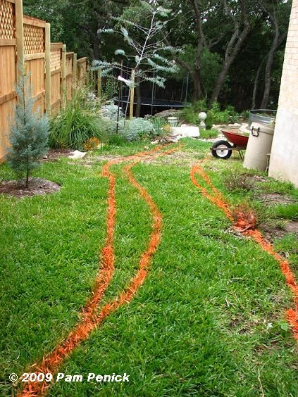 Hillside gravel and timber path-done! - Digging Sloped Gravel Path, Path On A Slope, Diy Walking Path, Garden Remodel, Gravel Walkway, Gravel Pathway, Gravel Landscaping, Backyard Walkway, Sloped Backyard