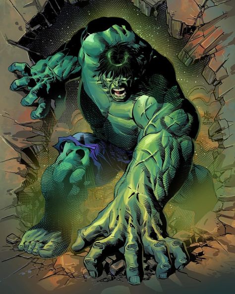 Hulk by Mike Deodato Jr. Power Concept, Arte Do Hulk, Hulk Artwork, Marvel Comics Hulk, Terror Art, Superman Artwork, Marvel Character Design, Mike Deodato, Hulk Art