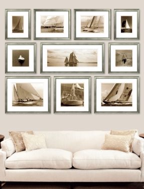 This is an excellent wall arrangement. It's tied together by the subject & frames & hung perfectly.Yachting Collection - Ben Wood, Photographer Photowall Ideas, Photo Wall Display, Picture Arrangements, Photo Arrangement, Wal Art, Photo Wall Gallery, Picture Hanging, Photography Wall, Wall Gallery