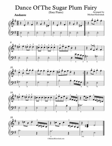 Easy Piano Arrangement Sheet Music – Dance Of The Sugar Plum Fairy Piano Sheets Easy, Easy Classical Piano Sheet Music, Easy Christmas Piano Sheet Music Free Printable, Easy Music Sheets Piano, Easy Piano Sheet Music For Beginners, Christmas Music Piano, Violin Sheet Music For Beginners, Easy Piano Sheet Music Free, Beginner Sheet Music