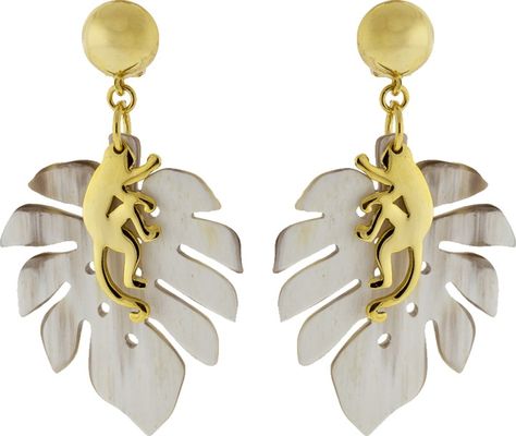 OSCAR DE LA RENTA Small Jungle Horn Earrings Jungle Jewellery, Jane Boolittle, Jungle Tropical, Horn Earrings, Horn Jewelry, Earring Jewelry, Horn, Bags For Women, Jewelry Earrings