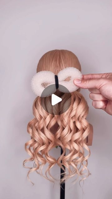 Mark Nelson-Wolter on Instagram: "✨💕 NEW! DONUT HAIR HACK LOW BUN! @markjohnhair Using 2 ponytails, a hair band and a donut! Watch this little trick and to see how it creates volume and size for a gorgeous low hair up do! 💕✨  . . #hairtutorials #hairtutorial #hairideas #hairfashion #weddinghair #weddinghairstyle #weddinghairstyles #updo #updos #bohostyle #bohowedding #bohohair #curlyhair #curlyhairstyles #bridalhair #bridalhairstyle #bridalhairstyles #igreels #réel #pinkhair #hairtips #hairaccessories #hairart #artist #art #hairgoals #hairartist #hairstyles #hairlove" Big Bun Updo Wedding, 1/2 Up Wedding Hair Dos, Gala Bun Hairstyles, Loose Pulled Back Wedding Hair, Hairstyles For Low Volume Hair, Boho Hair Bun, Updo With Bun Donut, Updo Using Hair Donut, Low Bun With Braid Wedding Hair Tutorial