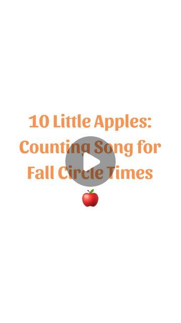 Jessica B. Gelineau MT-BC, RMP | Circle Time Coach on Instagram: "Oh .. I had too much fun filming this one (is it obvious?🤣)   I hope your kiddos love it! Super fun for an Apple Theme, OR a general Fall Theme 🤓✨🎶🍂   {The full video is over on TT, but the lyrics remain the same throughout the song 🤓🍎}  #circletimewithmissjess #preschoolmusic #earlychildhoodeducation #teachersofinstagram #childrensmusic #nurseryrhymes" Fall Circle Time Activities Preschool, Apple Theme Preschool, Preschool Circle Time Activities, Preschool Apple Theme, Circle Time Songs, Circle Time Activities, Preschool Music, Apple Theme, Fall Apples