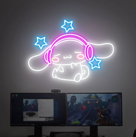 (eBay) Find many great new & used options and get the best deals for SANRIO HELLO KITTY CINNAMOROLL NEON LIGHTS LED Gamer Girl Room Wall Decor Gift at the best online prices at eBay! Free shipping for many products! Aesthetic Led Signs, Sanrio Wall Decoration, Cinnamoroll Neon Sign, Sanrio Led Light, Cute Neon Lights, Hello Kitty Furniture Bedrooms, Cute Led Signs, Cinnamoroll Room Decor, Hello Kitty House Decor