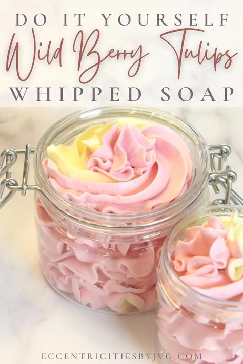 Diy Whipped Soap, Whipped Soap Recipe, Whipped Soap Diy, Pampering Ideas, Diy Body Butter Recipes, Body Butter Recipes, Glowing Skin Diy, Soap Design Ideas, Easy Soap Recipes