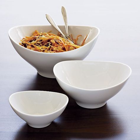 Swoop 12" Large Bowl in Serving Bowls | Crate and Barrel $20.00 ea Kitchen Decor Collections, Crockery Design, Barrel Decor, Cooking Gadgets, Cute Kitchen, Cool Kitchen Gadgets, Kitchen Equipment, Kitchen Supplies, Kitchen Items