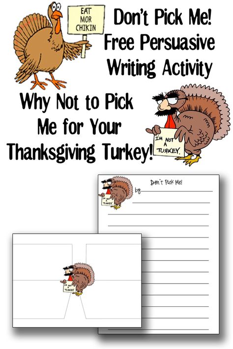 Free Thanksgiving Writing Worksheet - Don't Pick Me: Persuasive Writing Traveling Library, Opinion Writing Third Grade, Thanksgiving Ela Activities, Thanksgiving School Activities, November Writing Activities, November Writing, Persuasive Writing Activities, Thanksgiving Writing Prompts, Thanksgiving Writing Activity