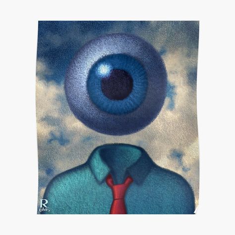 Being Watched, Eye Eye, Rene Magritte, Print Illustration, Open Your Eyes, Glossier Stickers, Big Brother, Art Shop, Art Boards