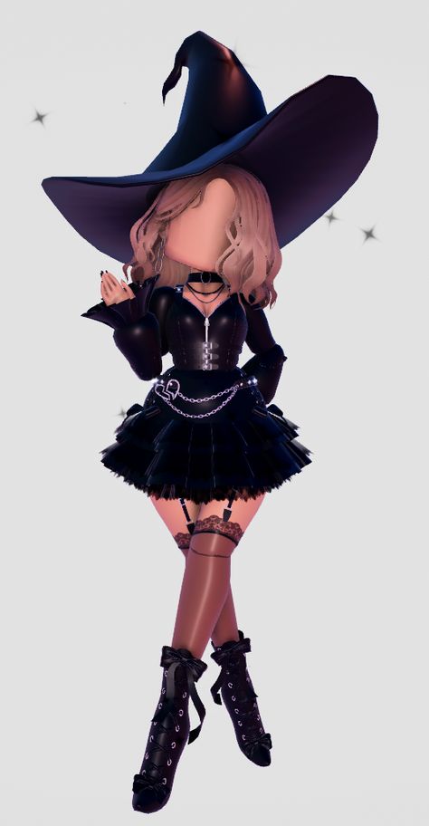 Good Royal High Outfits, Whimsy Witch Royale High Heels, Royals High Halloween Outfit, Royaleween Outfits, Royale High Roblox Outfits Halloween, Royalween Fit, Rh Halloween Outfit Ideas, Halloween Royal High Outfits, Royale High Pirate Outfit