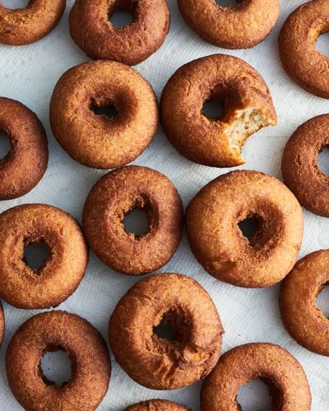 My Grandmother's Old Fashioned Cake Donut Recipe | Kitchn Drop Donuts Old Fashioned, Old Fashioned Cake Donuts Recipe, Drop Donuts Recipes, Plain Donut Recipe, Old Fashioned Donut Recipe, Old Fashioned Doughnuts Recipe, Donut Recipe Fried, Old Fashioned Donuts, Cake Donut Recipe