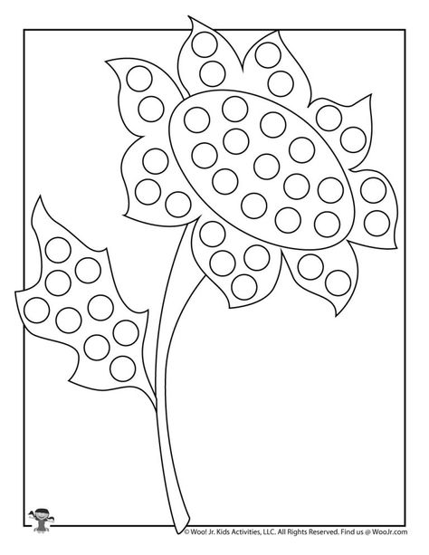 Fall Dot Marker Printables Free, Marker Coloring Pages, Butterfly Crafts Preschool, Flower Templates Printable Free, Easter Coloring Pages Printable, April Preschool, Dot Marker Printables, Head Teacher, Fall Paper Crafts