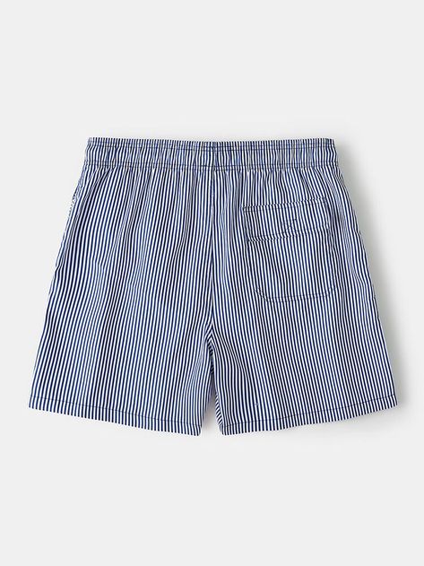 Color: Blue Pattern: Striped Material: Polyester Design Element: Drawstring Package included: 1*Shorts 90 Fashion Men, Mens Short Swim Trunks, Thailand Outfit, Mens Outwear, Active Swimwear, Mens Shorts Outfits, Style Sportif, Mens Swim Shorts, Straight Trousers