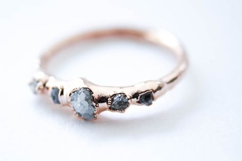 Diamonds Are For Always Hand Fasting, Raw Diamond Engagement Rings, Raw Gemstone Ring, Modern Engagement Rings, Aquamarine Engagement Ring, Classic Engagement Rings, Alternative Engagement Rings, Rose Gold Engagement, Aang