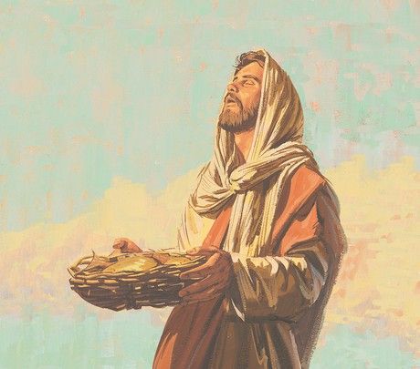 Chapter 28: Jesus Feeds 5,000 People Feeding Of The 5000, Jesus Feeds 5000, Jesus Son Of God, Jesus Christ Artwork, Christ The Redeemer, Lds Art, Bible Illustrations, Jesus Christ Art, Christian Artwork