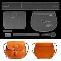 Leather Bag Pattern Templates, Leather Purse Diy, Small Purse Pattern, Leather Templates, Leather Patterns Templates, Diy Shoulder Bag, Leather Handbag Patterns, Crossbody Bag Pattern, Leather Patterns