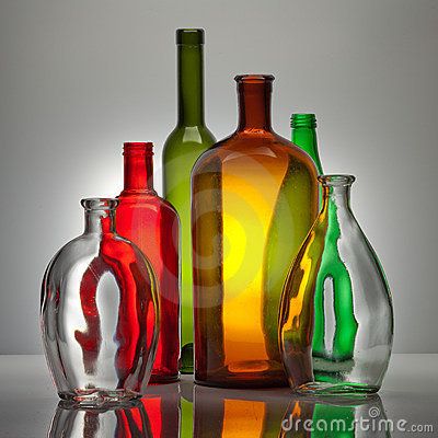 color glass bottles | Royalty Free Stock Photography: Composition from color glass bottles Glass Bottles Photography, Glass Bottle Photography, Color Glass Bottles, Manmade Objects, Transparent Painting, Bottle Photography, Photography Composition, Colored Glass Bottles, Still Life Pictures