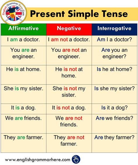 Present Simple Tense – Affirmative, Negative, Interrogative Affirmative And Negative Sentences, Easy English Grammar, Present Simple Tense, Direct And Indirect Speech, English Tenses, English Grammar Notes, English Grammar Tenses, Simple Present Tense, Teaching English Grammar