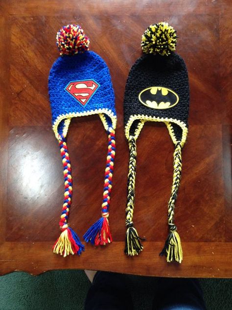 Batman Crochet Hat, Superhero Hats, Batman Converse, Crochet Batman, Vintage Superhero, Frozen Snowman, Crochet Character Hats, Crochet Kids Hats, Snowman Hat