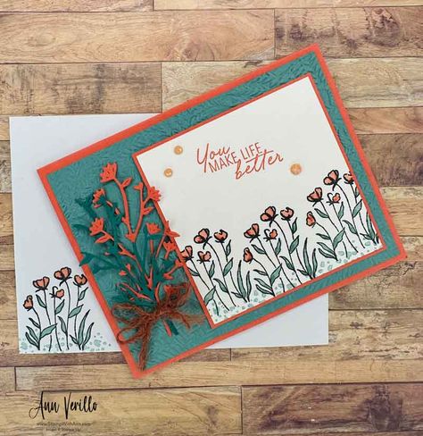 Stampin' Up! Thoughtful Wishes Greeting Card - Ann Verillo, StampWithAnn.com Basket Uses, Nature Card, Large Balloons, Ink Stamps, Fun Fold Cards, Card Layout, Paper Crafts Cards, Sympathy Cards, Stamping Up