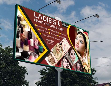 Beauty Salon Banner, Bridal Makup, Coreldraw Design, Flex Banner Design, Flex Banner, Beauty Parlour, Cdr File, Beauty Parlor, Flower Prints Art