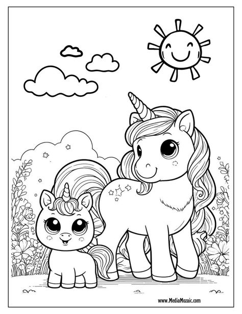 Unicorn Coloring Sheets, Unicorn Pictures To Color, Printable Animal Coloring Pages, Unicorn Coloring Pages For Kids, Unicorn Images, Star Coloring Pages, Unicorn Printables, Unicorn Coloring, Love Coloring Pages