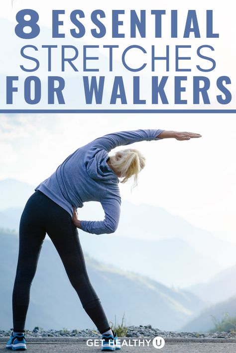 Stretches For Hip Pain, Beginner Stretches, Stretching Routine, Calf Stretches, Stretch Routine, Leg Cramps, Killer Workouts, Walking Exercise, Back Pain Exercises