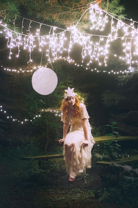 Esther fromthesticks: A Mid Starry Night -- just amazing Debut Photoshoot, Fairy Photoshoot, Icicle Lights, Midsummer Nights Dream, Beltane, + Core + Aesthetic, Inspiration Wall, Night Aesthetic, Aesthetic Photo