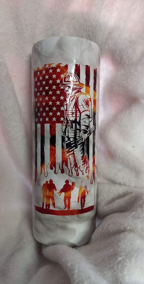 Firefighter Cup Ideas, Emt Tumbler Ideas, Firefighter Tumbler Ideas, Exopy Tumblers, Firefighter Cups, Fire Department Decor, Epoxy Mugs, Cup Sayings, Tumblers Ideas