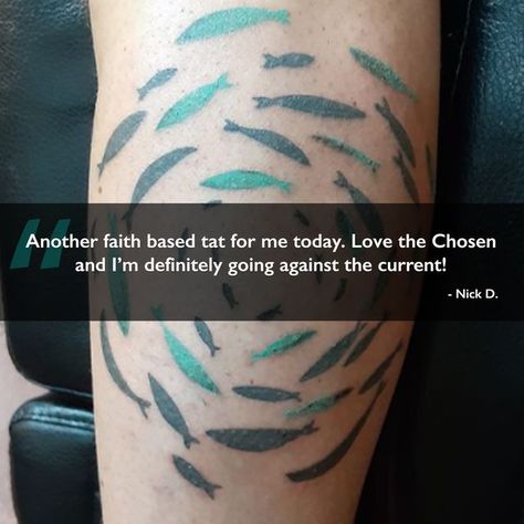 The Chosen on Instagram: "We're not saying you're not a true Chosen fan if you don't get a Chosen tattoo, but it certainly helps your case if you do. #tattoo #againstthecurrent #getusedtodifferent #comeandsee #itstime #chosenfan #faithbased" The Chosen Tattoo, Chosen 1 Tattoo, Chosen Tattoo, Do Tattoo, Against The Current, C Tattoo, Opening Credits, 1 Tattoo, God Loves Me