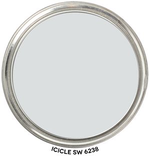 Expert SCIENTIFIC Color Review of Icicle 6238 by Sherwin-Williams Sherwin Williams Icicle, Silver Grey Paint, Paint Blob, I Spy Diy, Perfect Paint Color, Grey Paint, Grey Paint Colors, Paint Samples, Benjamin Moore