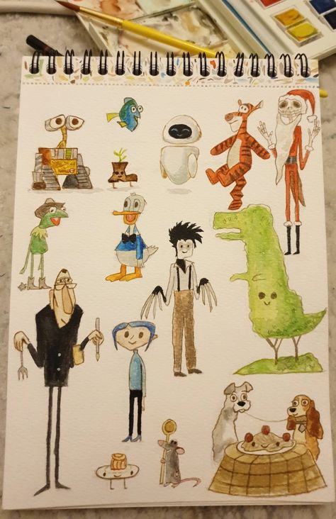 Watercolor Cartoon, Cartoon Character, Cartoon Characters, Art Inspo, Art