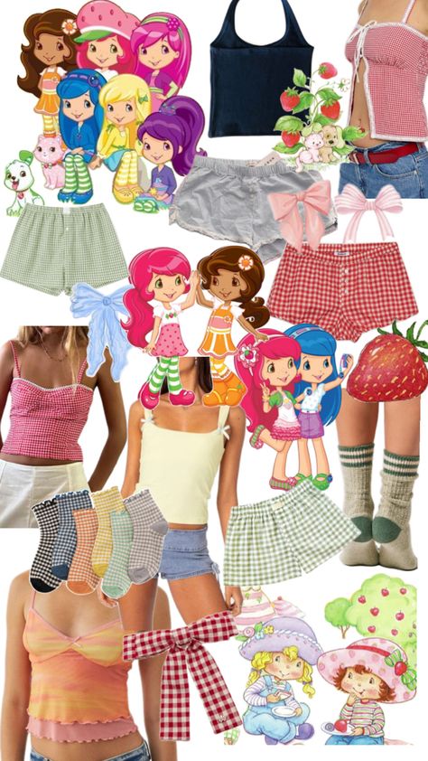 Halloween inspo Strawberry Shortcake Halloween Costumes Trio, Strawberry Shortcake Group Costume Ideas, Strawberry Shortcake Duo Costume, Strawberry Shortcake Halloween Costume Group, Iconic Duo Halloween Costumes Strawberry Shortcake, Strawberry Shortcake Halloween, Strawberry Shortcake Halloween Costume, Strawberry Shortcake Costume, Matching Halloween Costumes