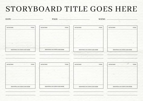 Vintage Style Storyboard Storyboard Ideas, Storyboard Template, Editing Tool, Brand Kit, Editing Tools, Used Tools, Free Sign, Business Branding, Free Graphic Design