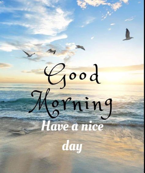 Good Morning Have A Good Day, Good Morning Have A Beautiful Day, Good Morning Have A Nice Day, Good Morning Sea, Good Morning Beach Images, Summer Good Morning, Have A Nice Day Quotes, Good Morning Ocean, Have A Nice Day Images