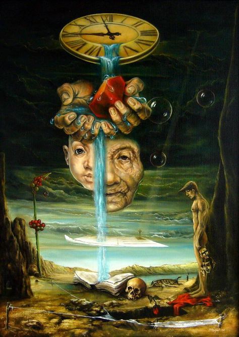 Clockwork Mechanism, Surealism Art, Steampunk Tendencies, Arte Peculiar, Minds Eye, Surreal Artwork, Time Warp, Surrealism Painting, Magical Art