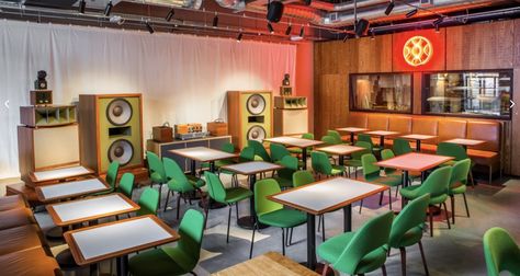 spiritland Listening Bar, Vinyl Bar, Best Sound System, Bar Concept, Jazz Cafe, Square Shelf, Gallery Ideas, London Venues, Small Cafe